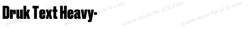 Druk Text Heavy字体转换